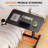 Adjustable Overbed Bedside Table With Lockable Wheels, Pneumatic Mobile Standing Laptop Desk, Small Standing Desk Portable Rolling Overbed Table Hospital Home Use-67679596-67679597