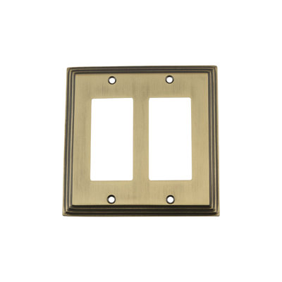 Deco 2-Gang Rocker Wall Plate