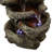 Ramon Stone Falls Rustic Gray Tabletop Fountain with LED Lights