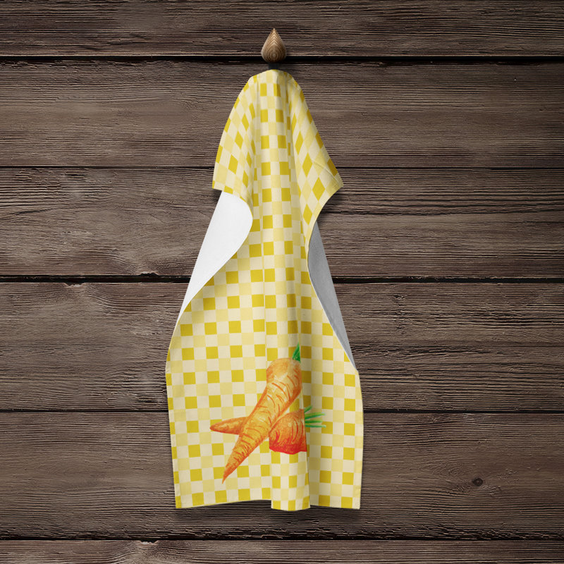 Chiffons carottes sur basketweave