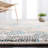Besfort Abstract Ivory/Teal/Gold Area Rug
