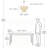 5-light Dimmable Tiered Chandelier With Crystal Accents