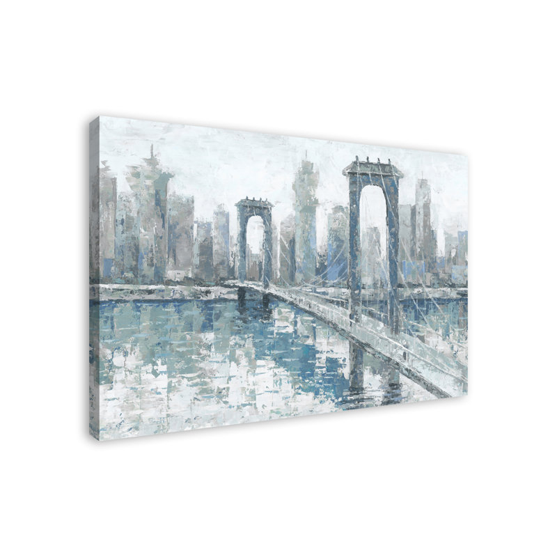 " Soft Blue Bridge " Painting Print