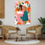 Three Generations Of Motherhood Abstract Contemporary Portrait Wall Art Print 1 Piece Wrapped Canvas Wall Art-935144293