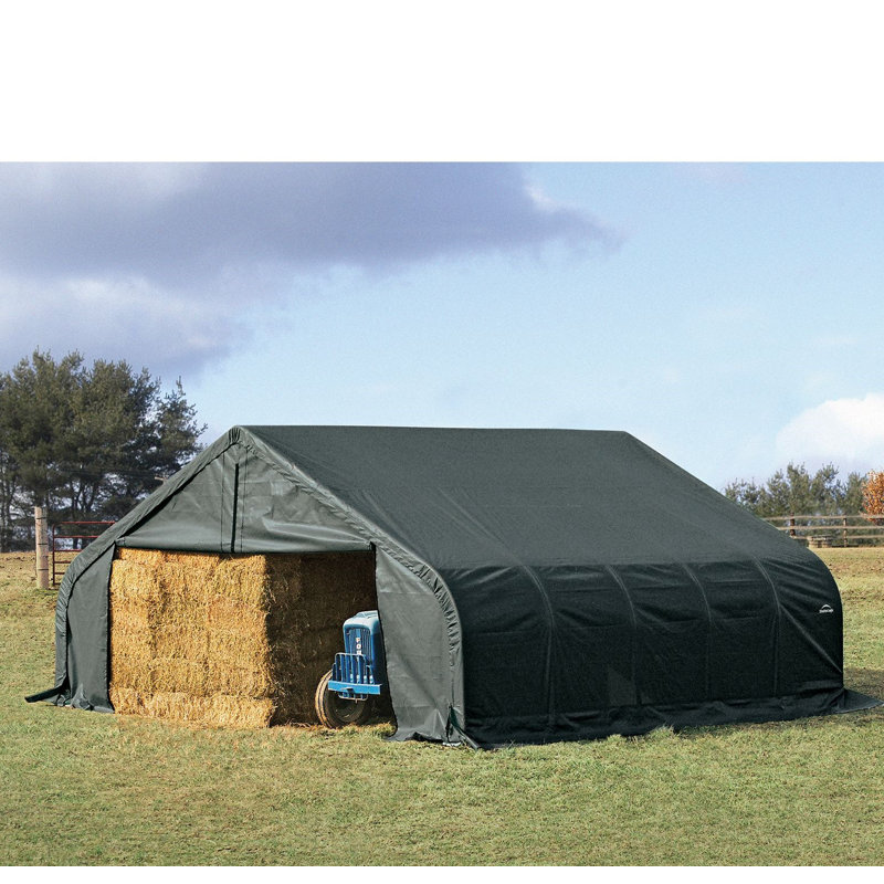 Sheltercoat 22 X 28 Ft. Garage Peak Green Std, Green