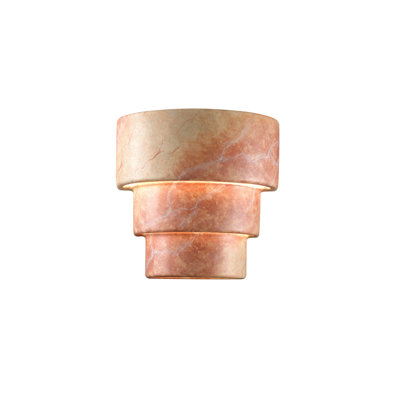 Alvera Ceramic Dimmable Flush Mounted Sconce