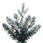  Arbre de Noël artificiel en épinette givré non éclairé 6 pi x 39 po avec 811 pointes réalistes en PE / PVC et un pied d'arbre en métal pliable. Assemblage requis.-1919090647-1919090646-1919090645