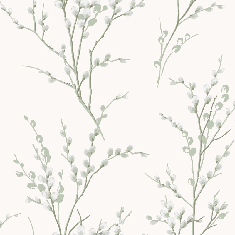 Papier peint vert Laura Ashley