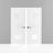 Sete Frosted Glass Standard White Doors-58145213