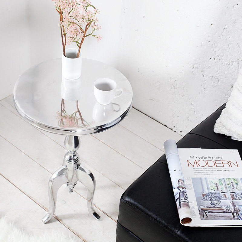 Quinton Trestle End Table, 75 cm H x 55 cm W x 55 cm D