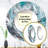 Philyor Silver Blue Dancing Colors - Marble Large Mirror, Modern Round Decorative Wall Mirror, Printed Metal Art-366028567
