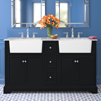 Ensemble de meuble-lavabo double 60 po Pardue