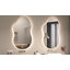 Miroir de salle de bain à DEL irrégulier certifié UL / ETL - Verre trempé antibuée, 3 températures de couleur, gradation continue, garantie de 3 ans-979845256