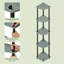 Bhuvan 146.56cm H x 29.46cm W Bookcase