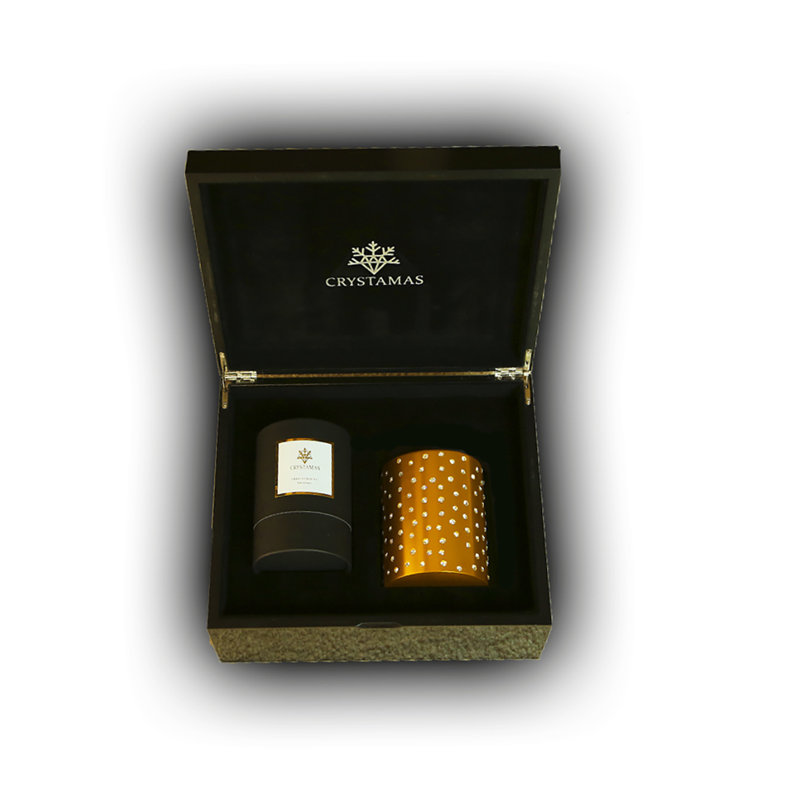 Ensemble de porte-bougie Arca Flamma - doré, Or