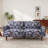 Spacious Blue Loveseat Sofa, Polyester Upholstered Modern Sofas For Home