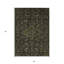 Tapis intérieur lavable à médaillon gris anthracite 3 pi x 5 pi