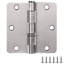 Charnière de porte, 3 1/2 po, rayon 1/4 de pouce, paquet de 9-110933717