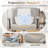 Criss Cross Swivel Home Office Desk Chair With Flip-Up Armrests And Lumbar Pillow-229889137