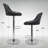 Calvyn Adjustable PU Leather Bar Stool Swivelling Counter Stool With Backrest Footrest-1230355133-1258321392