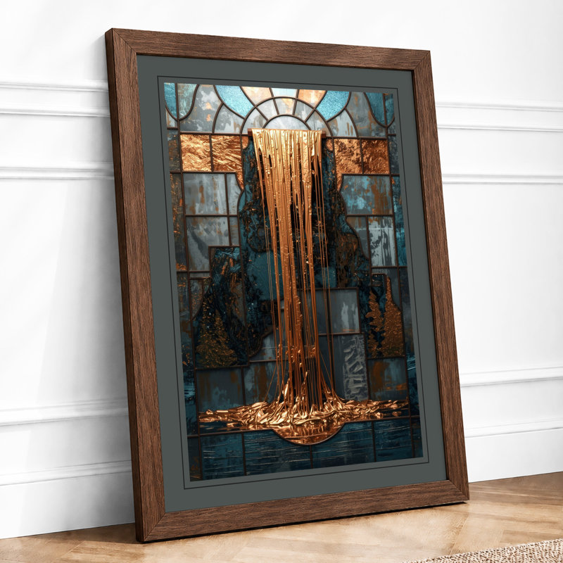 Molten Metal Reverie Surrealism - Print, Walnut, A1 - 84.1 x 59.4 cm