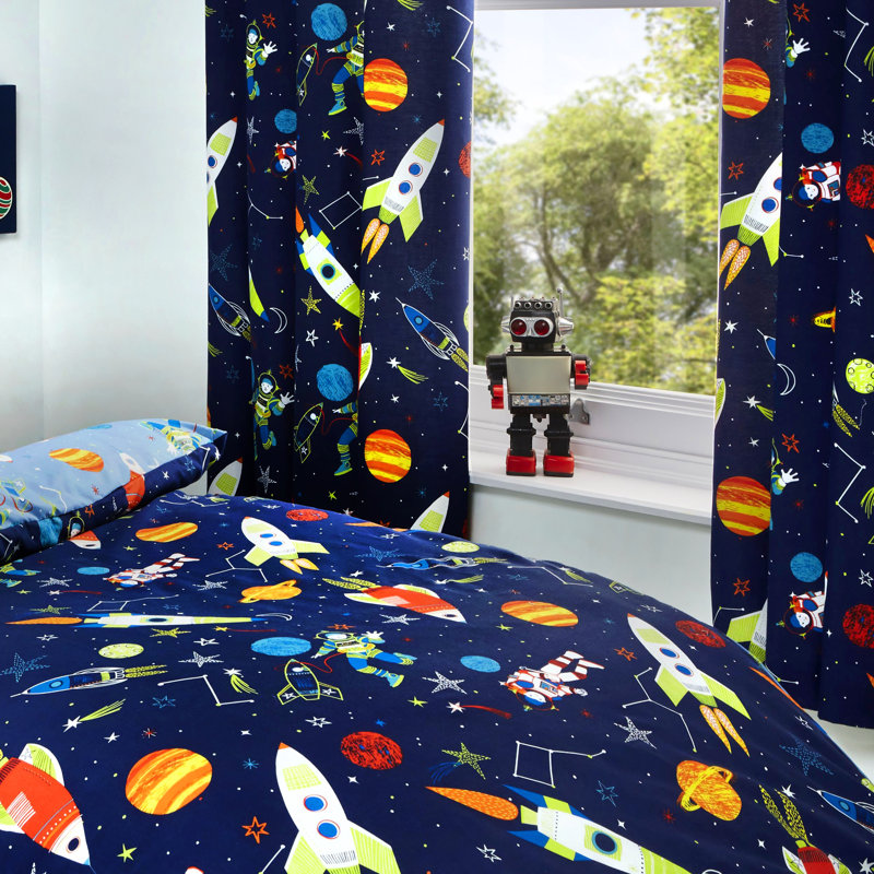 Supersonic Pencil Pleat Room Darkening Curtains