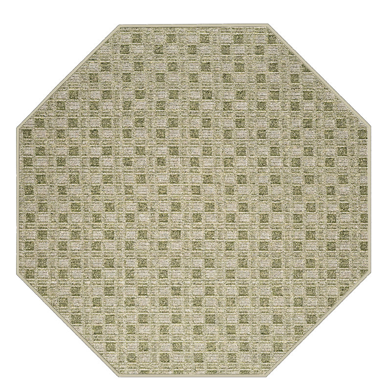 Tapis abstrait abstrait d'intérieur / extérieur de couleur commerciale, vert, 10 pi x 11 pi, adapté aux animaux de compagnie et aux enfants. Fabriqué aux États-Unis, rectangulaire, tapis idéal pour les enfants, animaux de compagnie, événement, mar