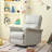 PU Leather Rocker Doron Chair with metal base