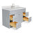 Abell 55'' Single Bathroom Vanity with White Quartz Top-60199479