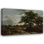 «Landscape with a Village in the Distance» par Jacob Van Ruisdael - Art mural sur toile tendue avec châssis
