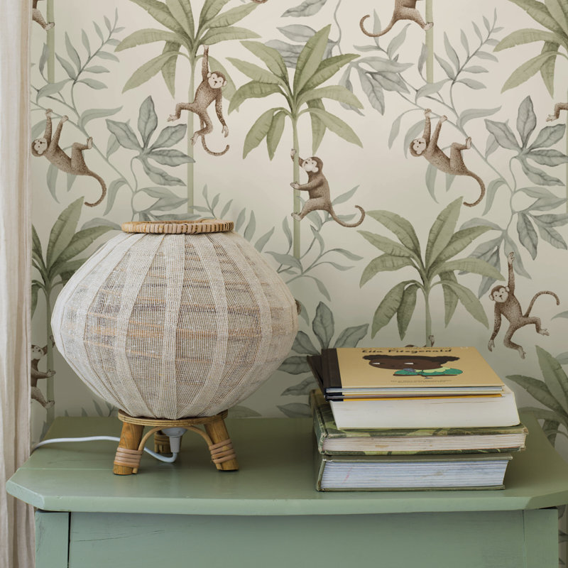 Boråstapeter Jungle Friends Wallpaper, Blue
