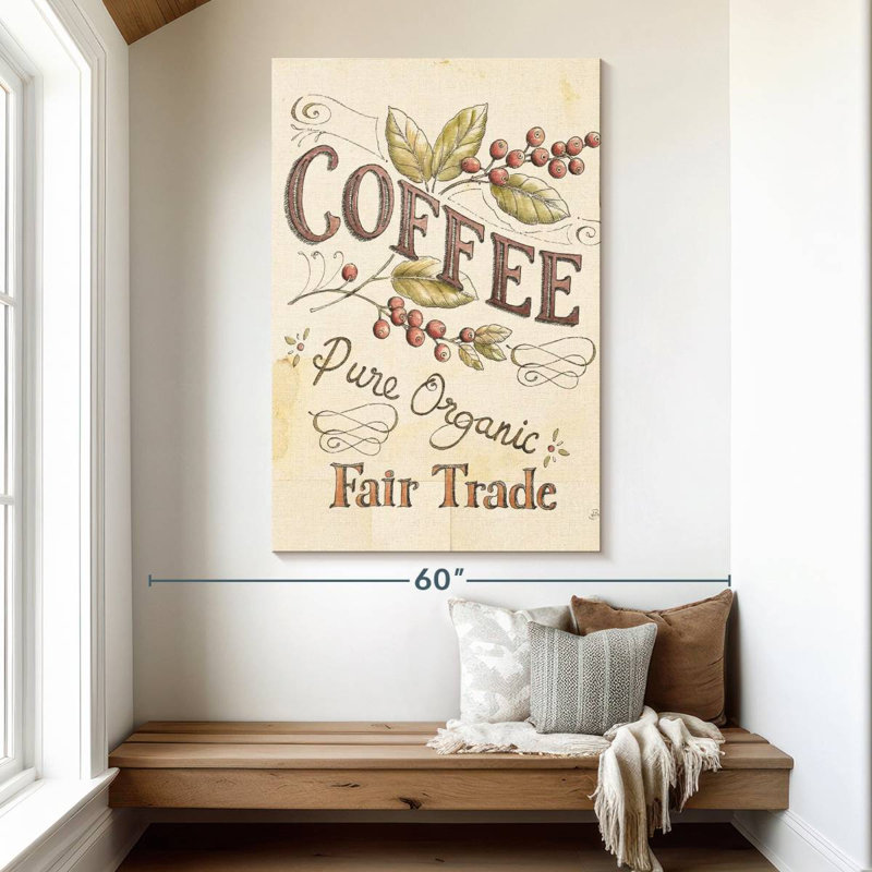 Tergel Authentic Coffee I, 51" H x 34" W