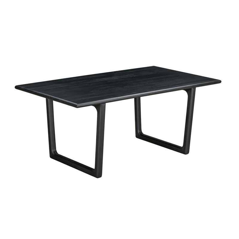 Bucktown 71" Solid Wood Dining Table, Black
