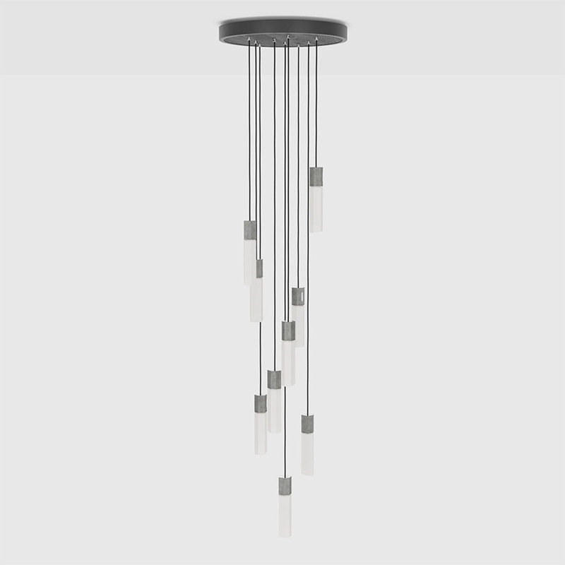 1 - Light LED Pendant, Stainless Steel