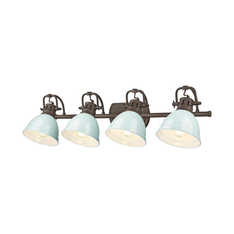 Brynnan 4-Light Bath Vanity, Rubbed Bronze, Seafoam