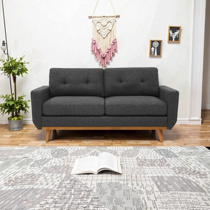 Canapé-lit Mid-Century, Gris