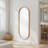 Quebec Solid Oak Oval Full Length Mirror