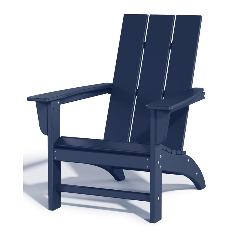 Atchison Outdoor Adirondack Chair, Navy Blue