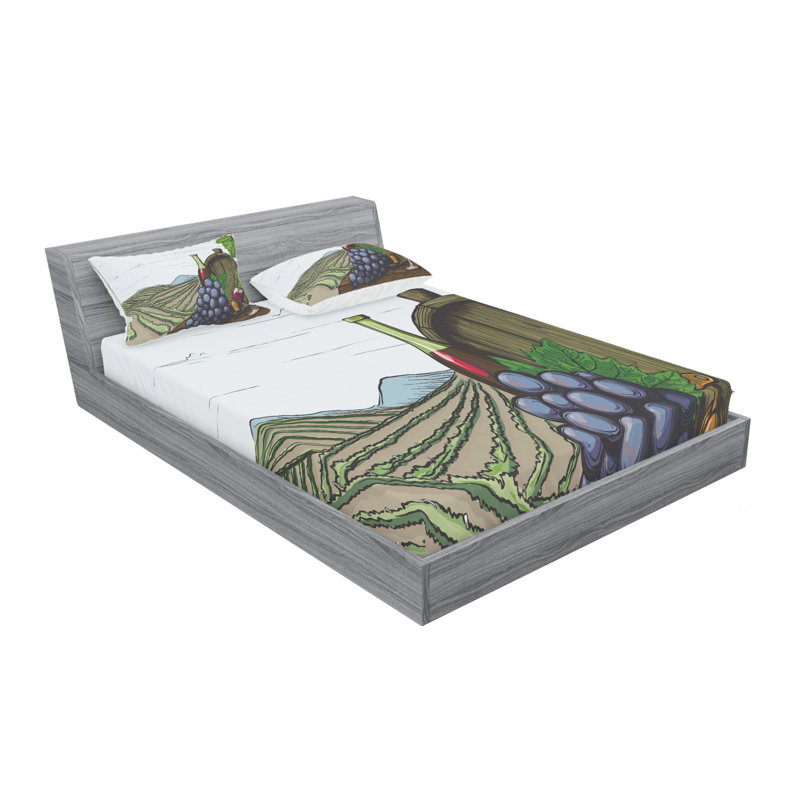 Microfiber Sheet Set, Full Sheet Set with Fitted Sheet
