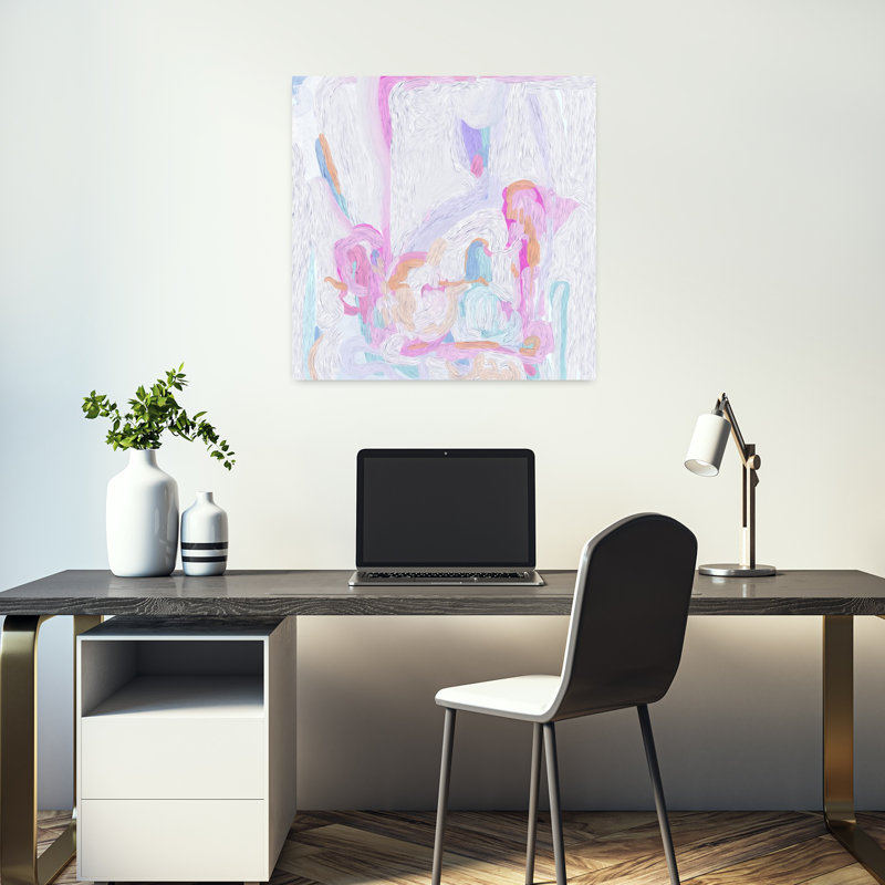 Art contemporain contemporain abstrait "Bold", H 18" x l 18"