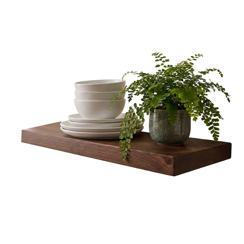Devyn Pine, 2" H x 24" W x 10" D, Medium Brown