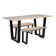 Dudley 1.5M Dining Table Set With 2 Benches