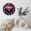 Horloge galaxie diamant rose