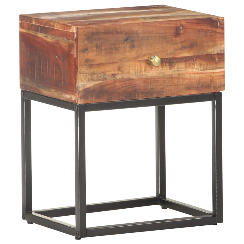 Quarterman 40cm W Iron Bedside Table