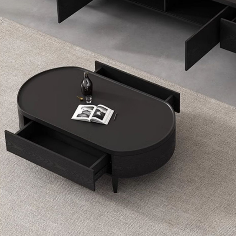 Table basse légère de luxe noire