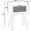 Ensemble de 2 tables de chevet Modern