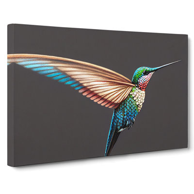 Seductive Hummingbird - Wrapped Canvas Print