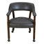 Swivel Tufted Dining Chairs With Casters And Arms-97867330-105846496-130021430