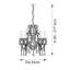 Hollandale 5 -Light Crystal LED Chandelier