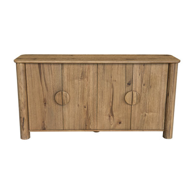 Heckman 4-Door Oak Sideboard, Brown